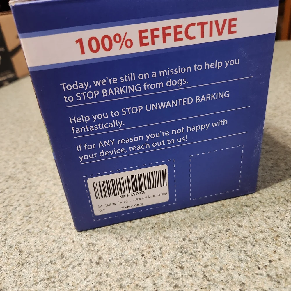 Ultrasonic Bark Control Device